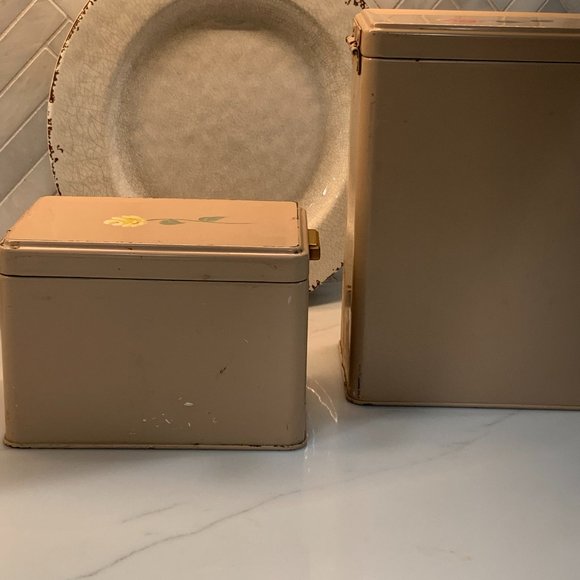 1950s Ransburg Canisters - Magnificent set of 2 - Picture 10 of 16